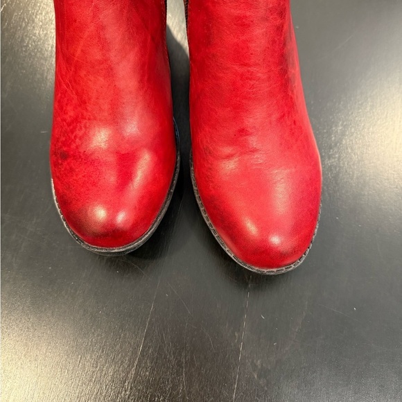 Spring Step L’artiste Carpeverde Knee High Red Chunky Heel Boots Womens size 9.5 - Picture 11 of 13